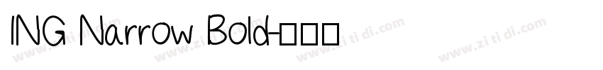 ING Narrow Bold字体转换